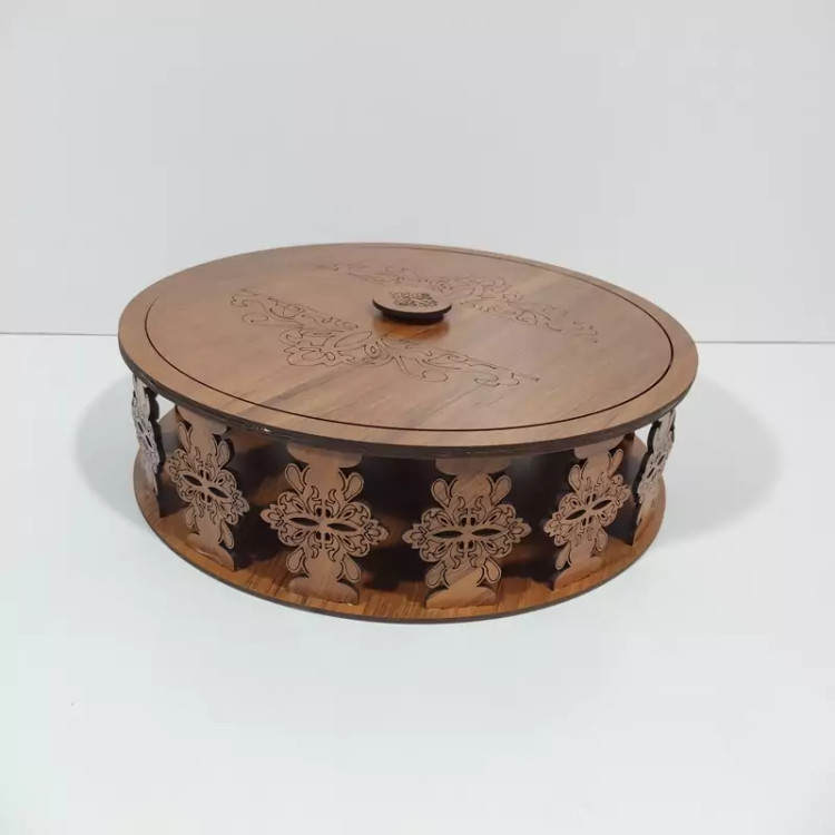 ظرف سرو مدل فینگر فود باطرح سلیمی روی در و دیواره از ام دی اف 3میل با کد B-56