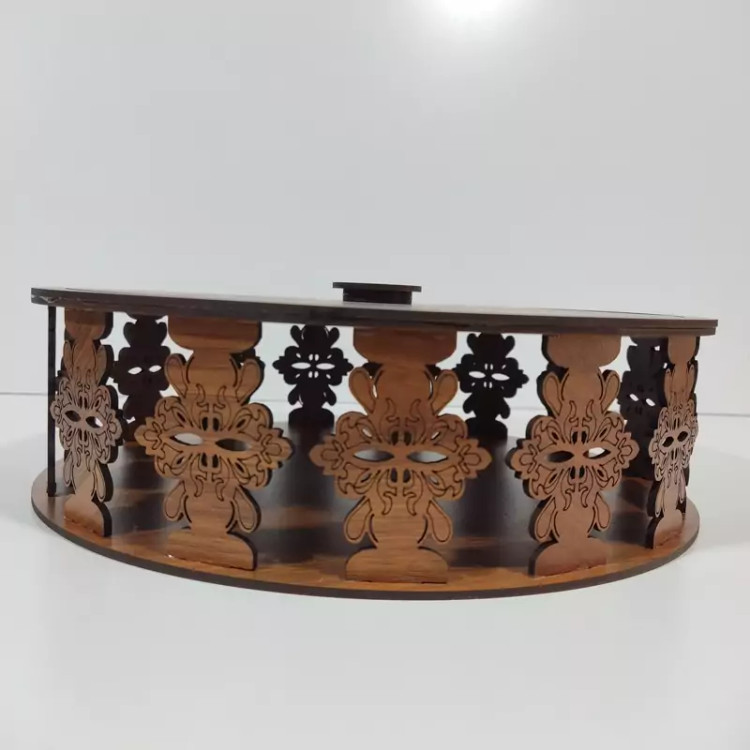 ظرف سرو مدل فینگر فود باطرح سلیمی روی در و دیواره از ام دی اف 3میل با کد B-56