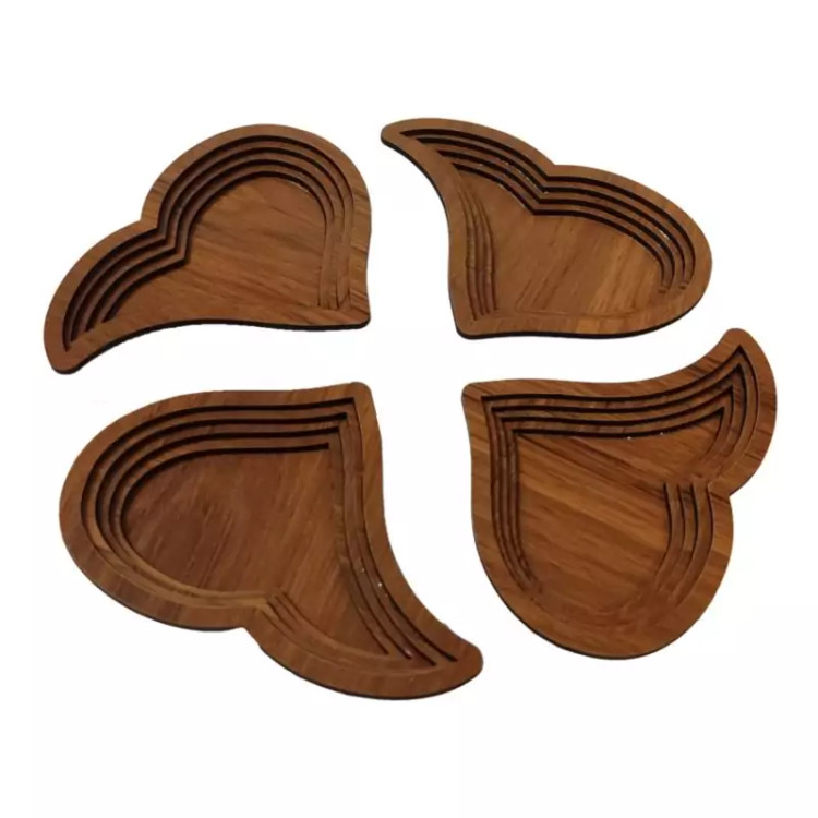 اردوخوری مدل چوبی ام دی اف 3 میل دارای چهار قسمت با کد C-22