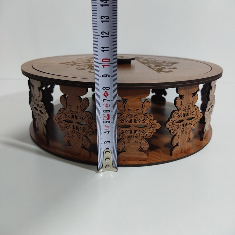 ظرف سرو مدل فینگر فود باطرح سلیمی روی در و دیواره از ام دی اف 3میل با کد B-56