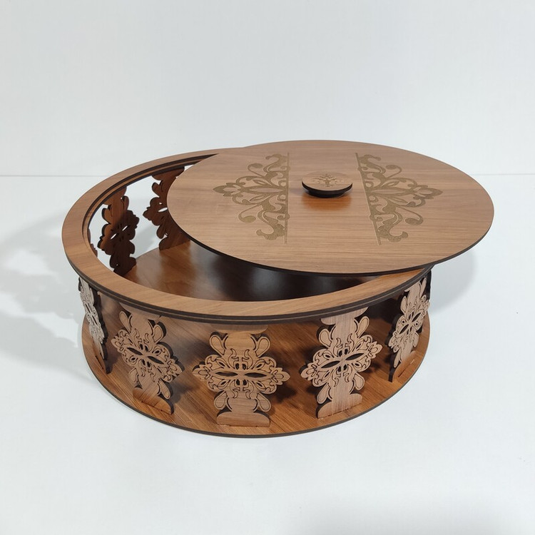 ظرف سرو مدل فینگر فود باطرح سلیمی روی در و دیواره از ام دی اف 3میل با کد B-56