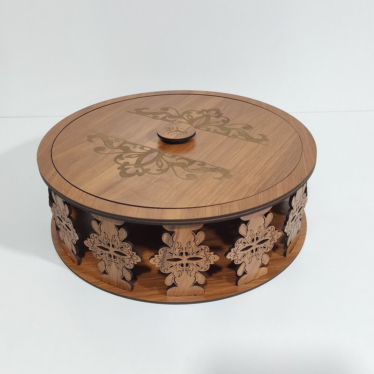 ظرف سرو مدل فینگر فود باطرح سلیمی روی در و دیواره از ام دی اف 3میل با کد B-56