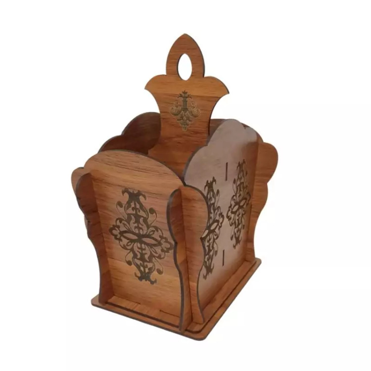 جای قاشق و چنگال دوقسمتی دسته دار ام دی اف3میل باکدC-8