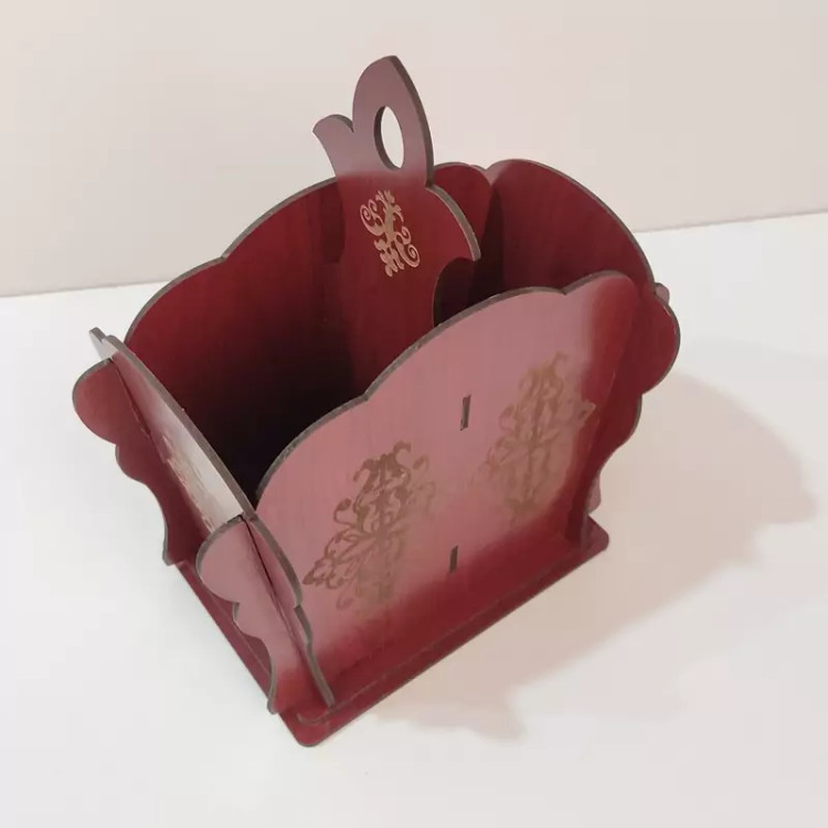 جای قاشق و چنگال دوقسمتی دسته دار ام دی اف3میل باکدC-8