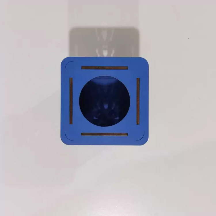 جامدادی رو میزی ام دی اف سه میل با طرح دوست دارم کد D-3 آبی