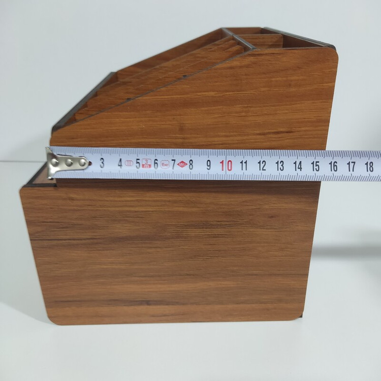 نظم دهنده لوازم آرایشی بهداشتی (چوبی) 2کشویی مدل f-8 رنگ طرح چوب (فندوقی)