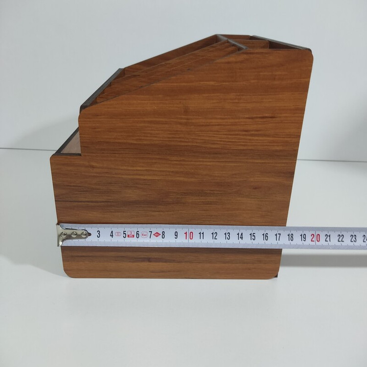 نظم دهنده لوازم آرایشی بهداشتی (چوبی) 2کشویی مدل f-8 رنگ طرح چوب (فندوقی)