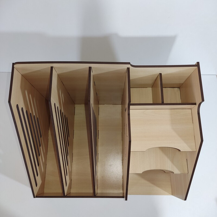 نظم دهنده 3خانه کتاب و 5خانه لوازم التحریر (چوبی) افرا4