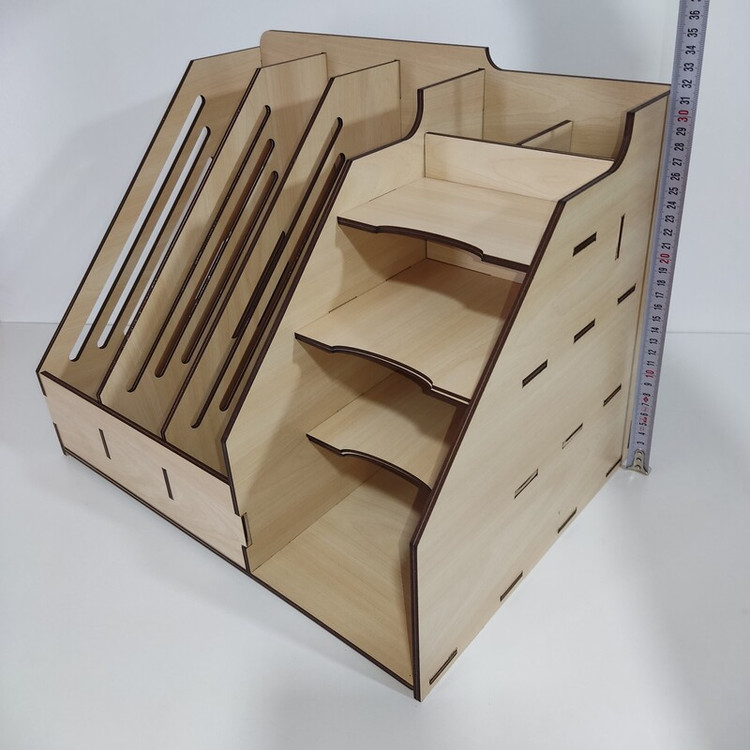 نظم دهنده 3خانه کتاب و 5خانه لوازم التحریر (چوبی) افرا8