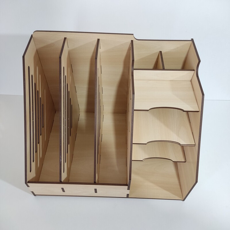 نظم دهنده 3خانه کتاب و 5خانه لوازم التحریر (چوبی) افرا5