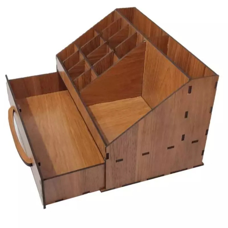 نظم دهنده (جعبه) لوازم التحریر (چوبی) رنگ طرح چوب