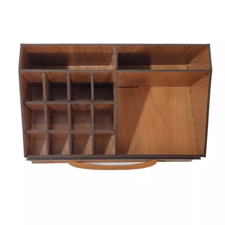 نظم دهنده (جعبه) لوازم التحریر (چوبی) رنگ طرح چوب