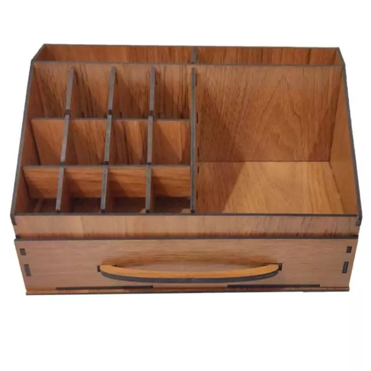 نظم دهنده (جعبه) لوازم التحریر (چوبی) رنگ طرح چوب