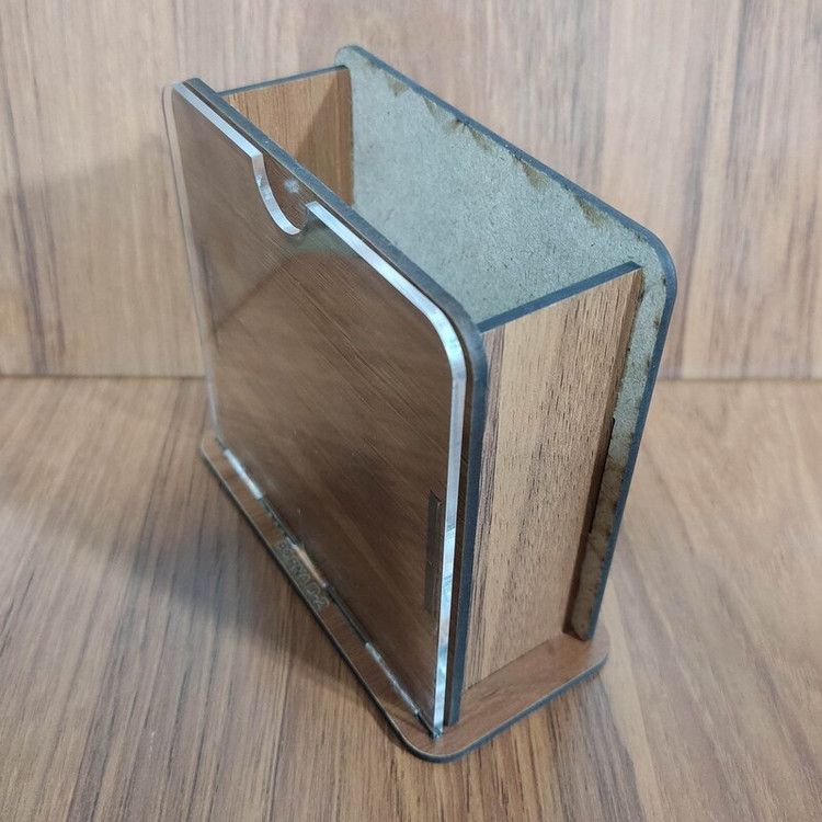 جامدادی رو میزی چوبی ام دی اف سه میل - همراه با جای عکس