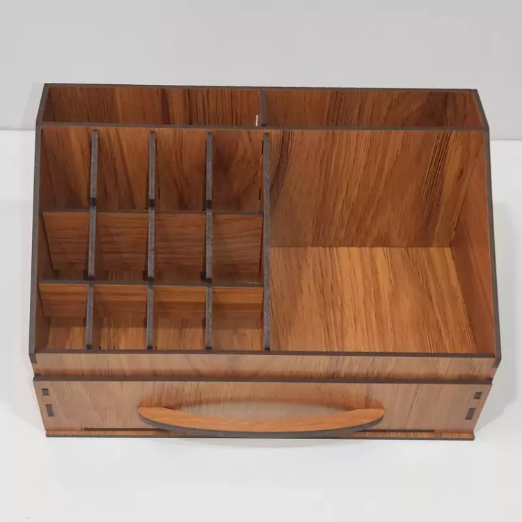 نظم دهنده (جعبه) لوازم التحریر (چوبی) رنگ طرح چوب