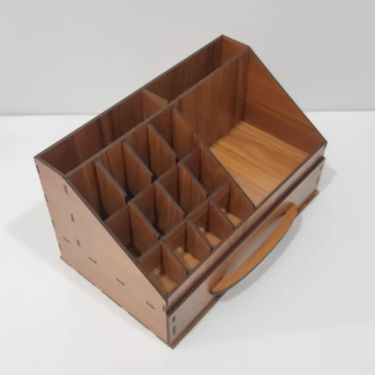 نظم دهنده (جعبه) لوازم التحریر (چوبی) رنگ طرح چوب
