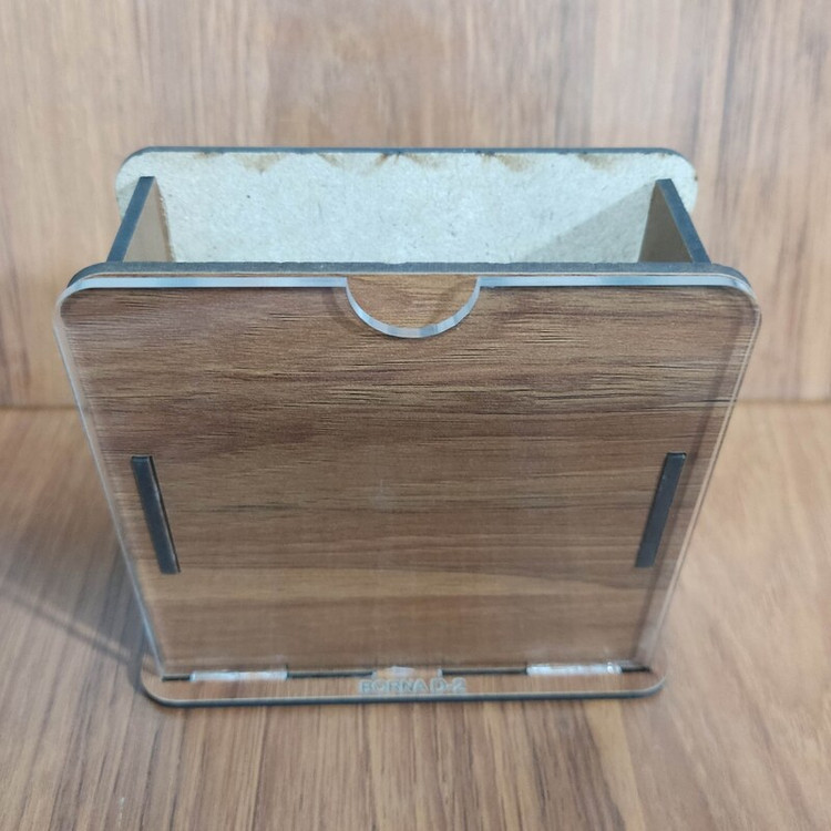 جامدادی رو میزی چوبی ام دی اف سه میل - همراه با جای عکس