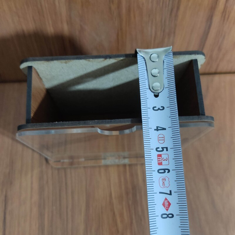 جامدادی رو میزی چوبی ام دی اف سه میل - همراه با جای عکس