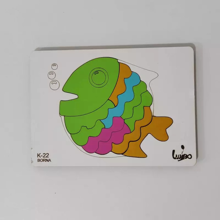 بازی آموزشی مدل حیوانات با طرح ماهی پولک دار با کد K-22