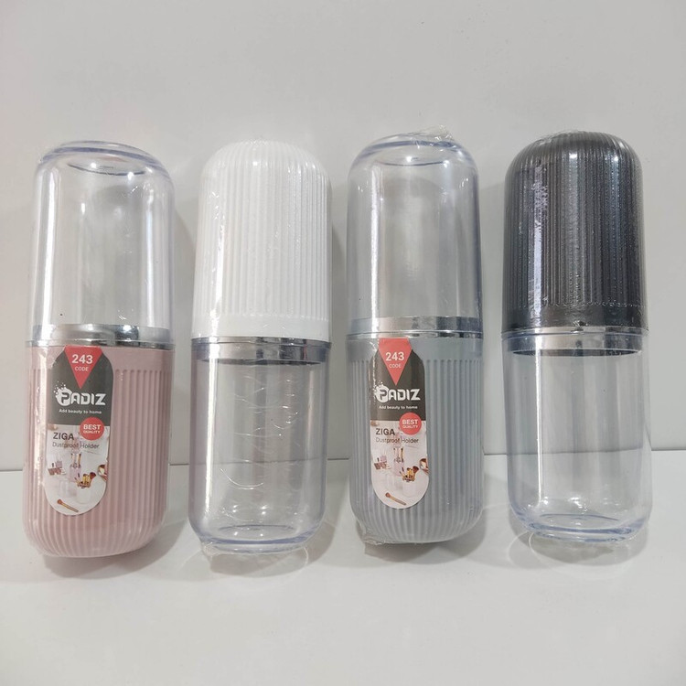 A place to store pens and pencils and cosmetics